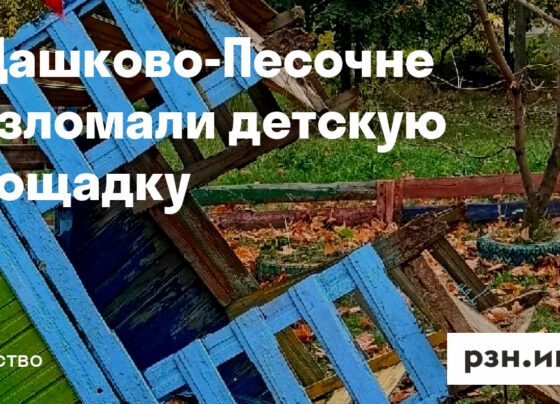 В Дашково-Песочне разломали детскую площадку — Новости — город Рязань на городском сайте RZN.info