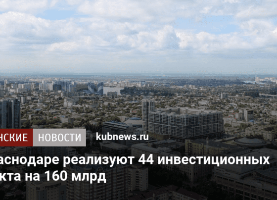 В Краснодаре реализуют 44 инвестиционных проекта на 160 млрд