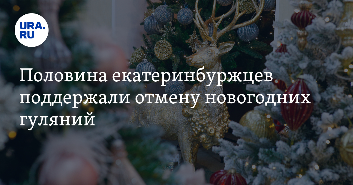 Екатеринбуржцы поддержали отмену Нового года