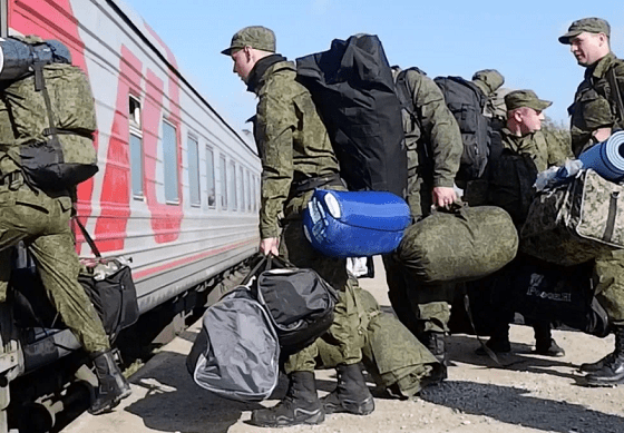 Еще один эшелон мобилизованных отправили из Волгоградской области