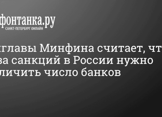 Замглавы Минфина считает, что из-за санкций в России нужно увеличить число банков 11 октября 2022 г. - 11 октября 2022