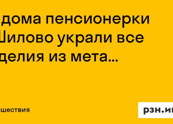 Из дома пенсионерки в Шилове украли все изделия из металла — Новости — город Рязань на городском сайте RZN.info