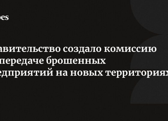 Правительство создало комиссию по передаче брошенных предприятий на новых территориях