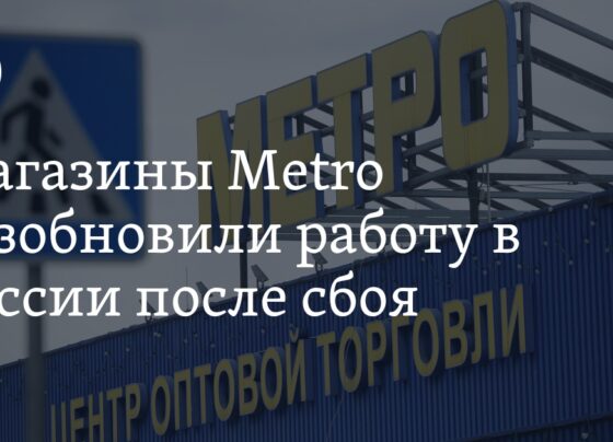 Сбой работы магазинов Metro в России: магазины возобновили свою работу