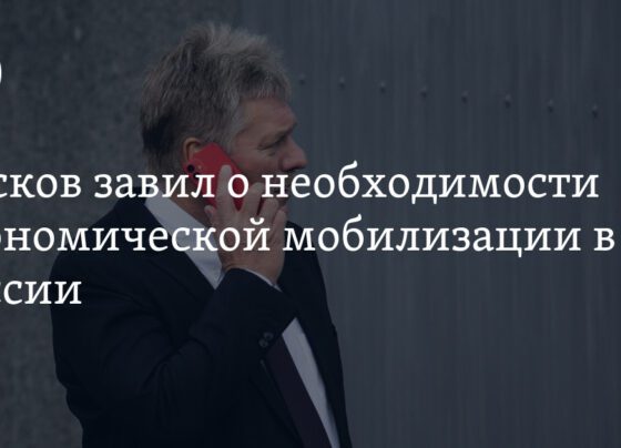 поддержка НАТО, заявление Пескова о мобилизации в экономике