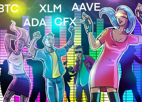 Цена биткойна готовится к взрывному движению, поскольку ADA, XLM, AAVE и CFX становятся бычьими