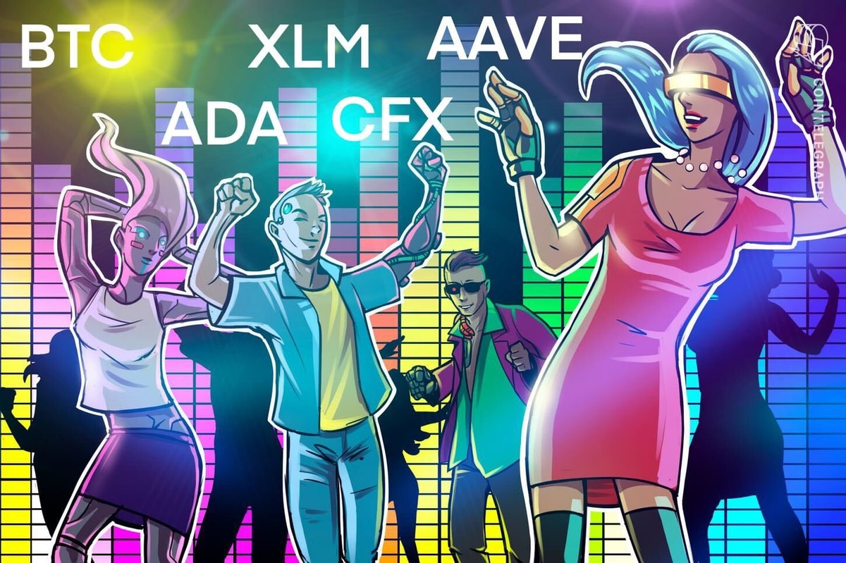 Цена биткойна готовится к взрывному движению, поскольку ADA, XLM, AAVE и CFX становятся бычьими