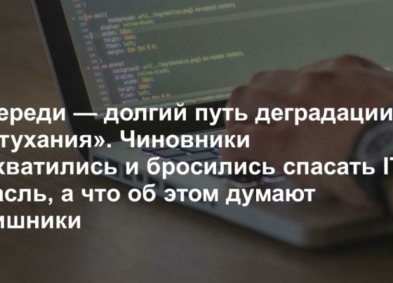 Спасти IT-отрасль и экономику сможет лишь решение главной проблемы, у нее есть имя и фамилия