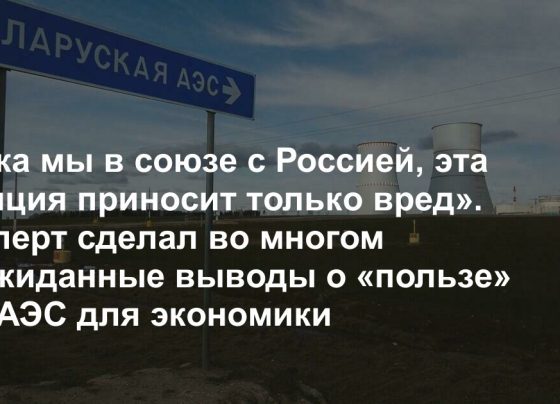 «Пока мы в союзе с Россией, эта станция приносит только вред». Эксперт сделал во многом неожиданные выводы о «пользе» БелАЭС для экономики