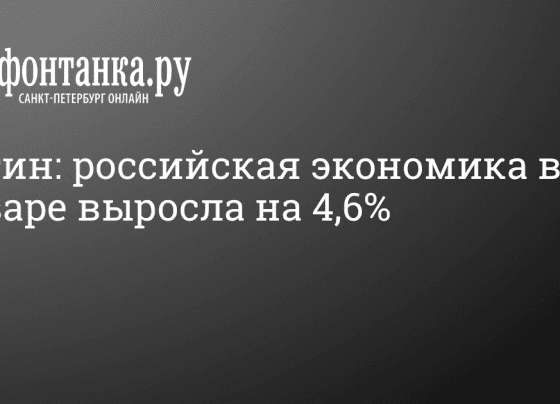 Путин: российская экономика в январе выросла на 4,6% - 14 марта 2024