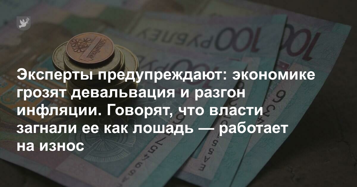 Эксперты подтвердили опасения Нацбанка — экономике грозят девальвация и разгон инфляции. Они говорят, что власти загнали ее как лошадь