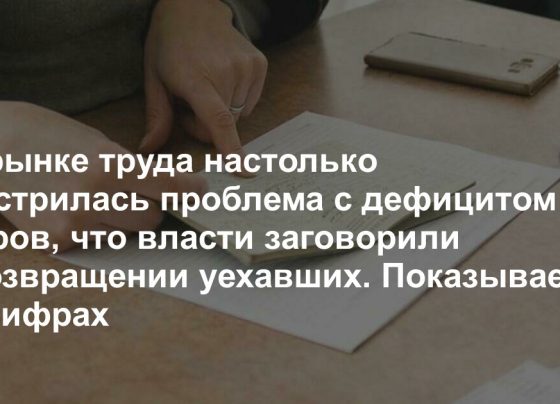 Власти заговорили о возвращении уехавших, чтобы залатать дыры на рынке труда. Ситуация ухудшается с каждым днем — показываем на цифрах