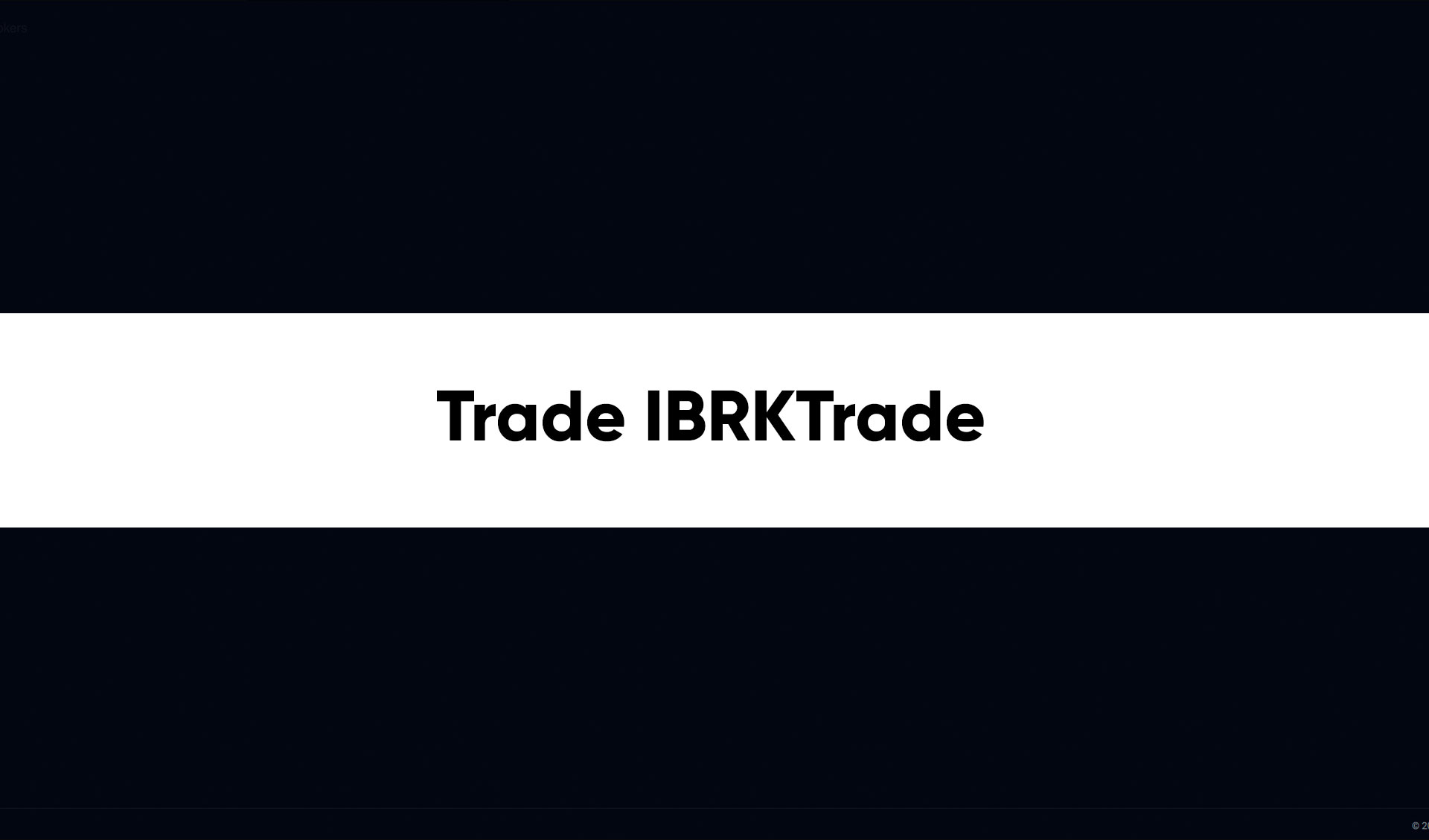 Trade Ibkrtrade: дешевая подделка под Interactive Brokers