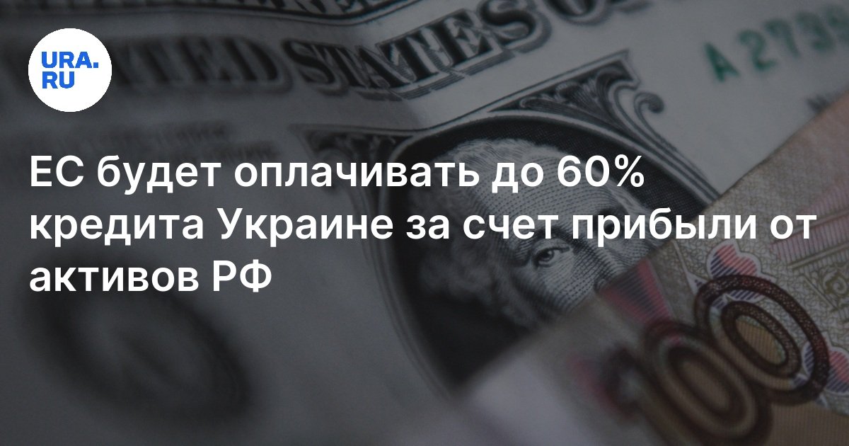 ЕС будет оплачивать до 60% кредита Украине за счет них