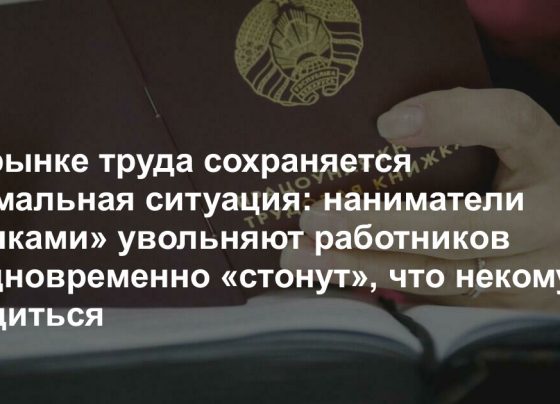 наниматели «пачками» увольняют работников и одновременно «стонут», что некому трудиться