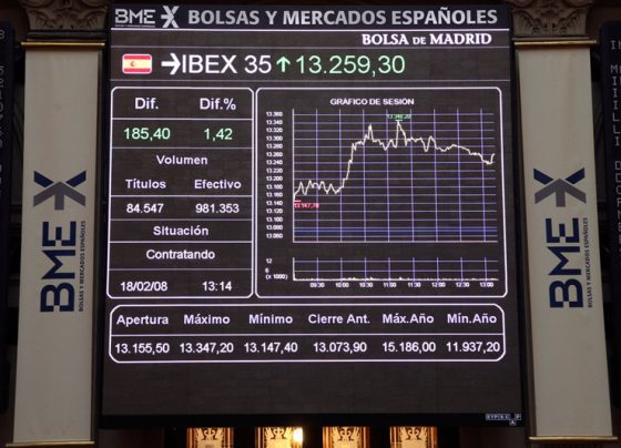 Рынок акций  Испании закрылся падением, IBEX 35 снизился на 1,72%