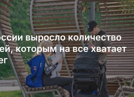 в стране выросло количество семей, которым на все хватает денег