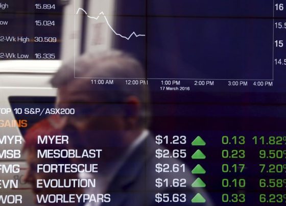 &copy; Reuters Рынок акций  Австралии закрылся падением, S&amp;P/ASX 200 снизился на 0,50%