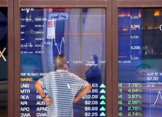 &copy; Reuters Рынок акций  Австралии закрылся падением, S&amp;P/ASX 200 снизился на 0,20%