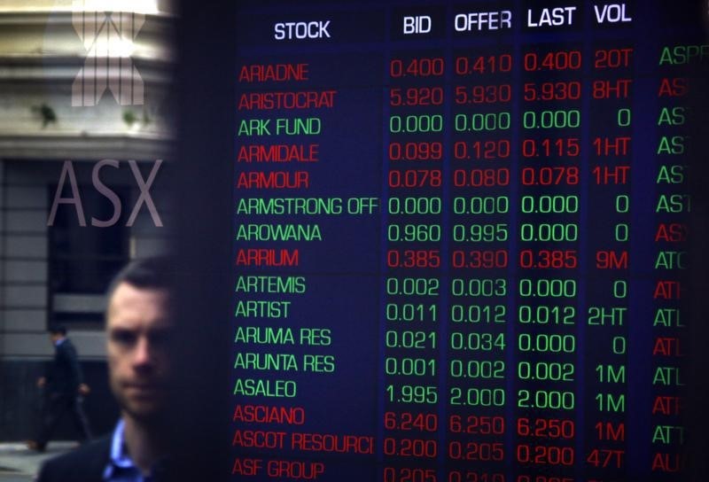 Рынок акций Австралии закрылся ростом, S&P/ASX 200 прибавил 0,34% От Investing.com