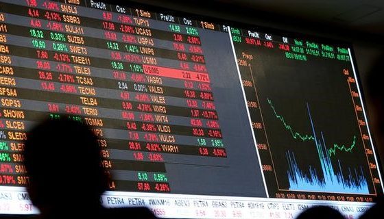 &copy; Reuters.  Рынок акций  Бразилии закрылся падением, Bovespa снизился на 1,33%