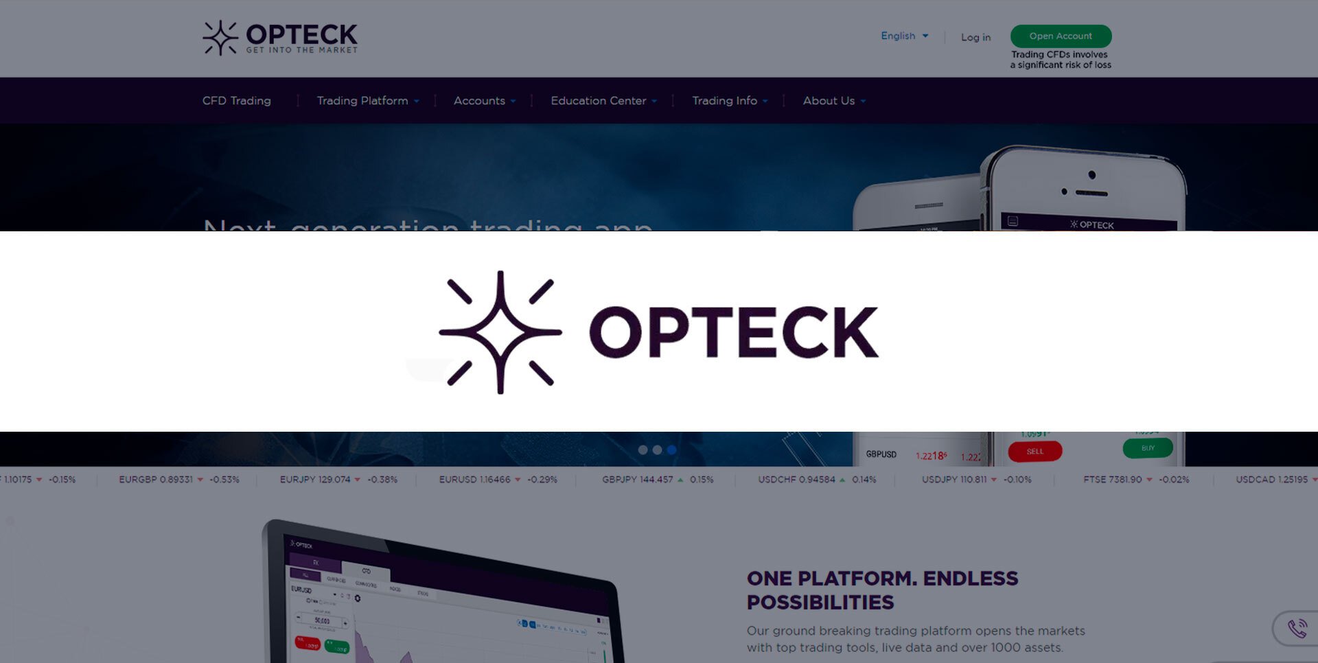 Обзор Брокера Opteck