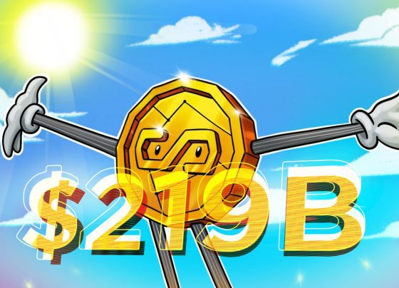 Повышение в 219 млрд. Долл. США.