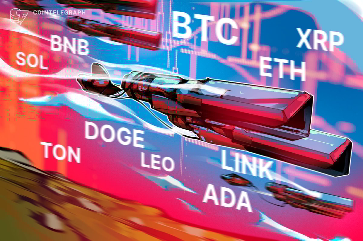 BTC, ETH, XRP, BNB, SOL, DOGE, ADA, TON, LEO, LINK