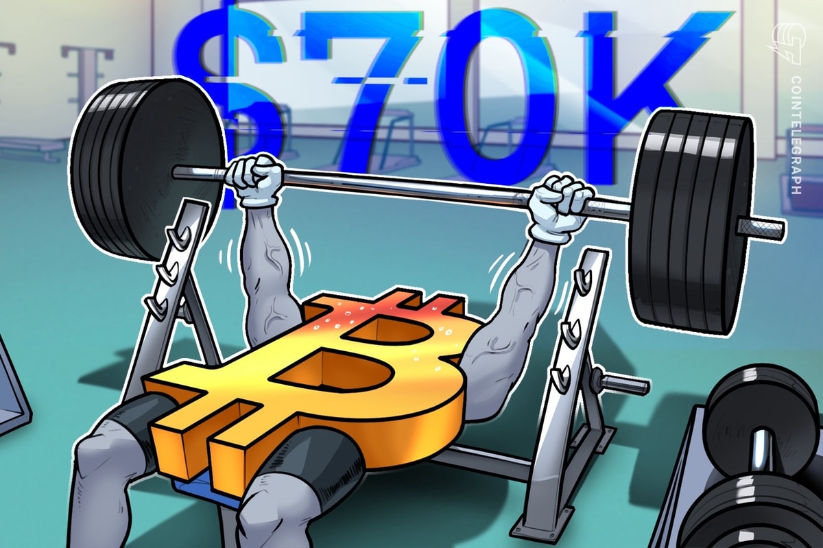 Bitcoin Weekly RSI выходит на рынок бычьего рынка, так как трейдер видит 70 тыс. Долл. США.