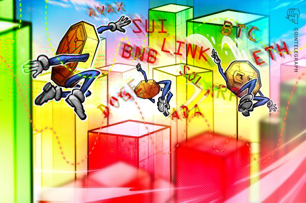 BTC, ETH, XRP, BNB, SOL, DOGE, ADA, SUI, LINK, AVAX