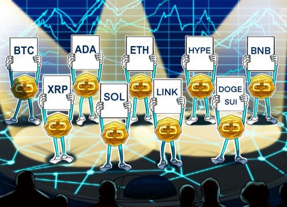 BTC, ETH, XRP, BNB, SOL, DOGE, ADA, SUI, шумиха, ссылка