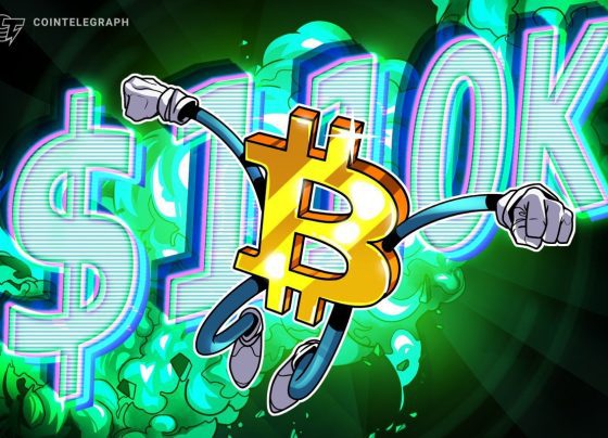 Биткойн продолжает ралли, чтобы впервые превзойти 110 тысяч долларов США