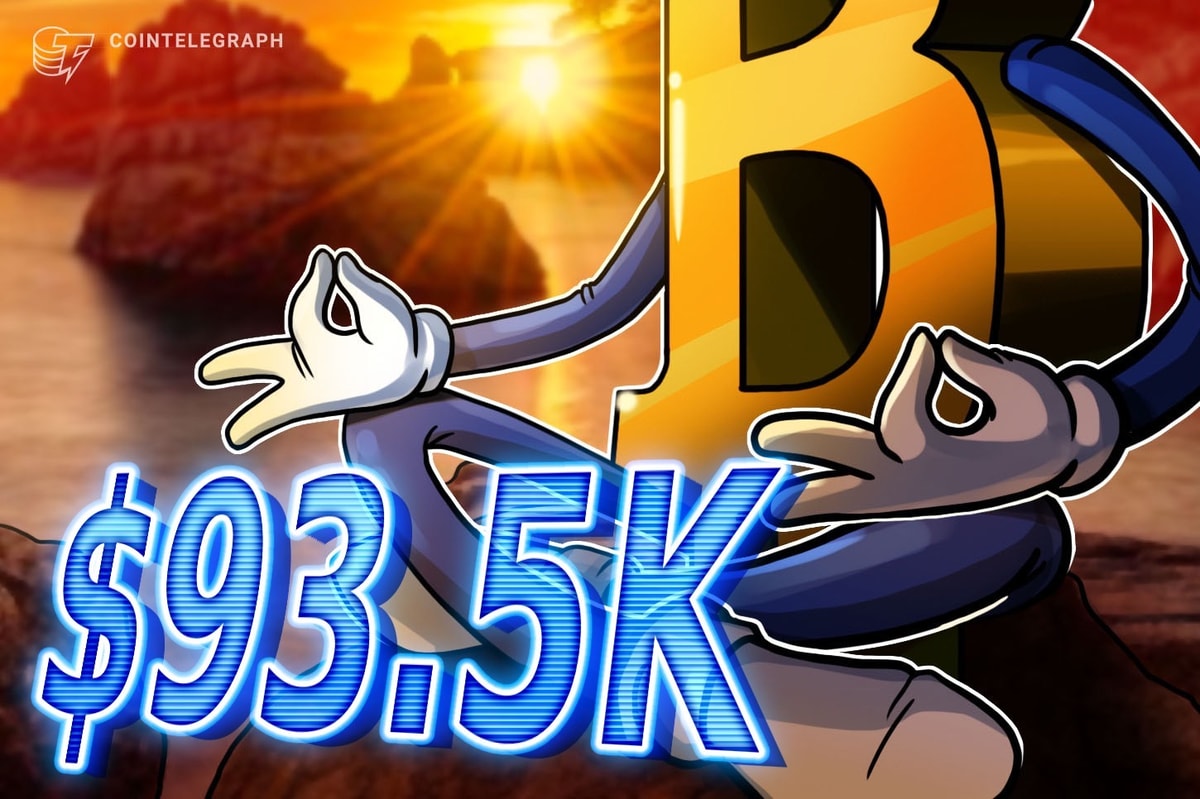 Продажа биткойнов до 93,5 тыс. Долл. США-это краткий склонность-данные по-прежнему поддерживают новые максимумы BTC в 2025 году.