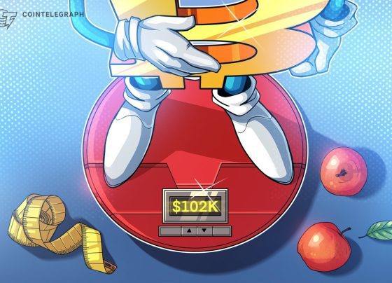 Биткойн торгуется около 102 тыс.