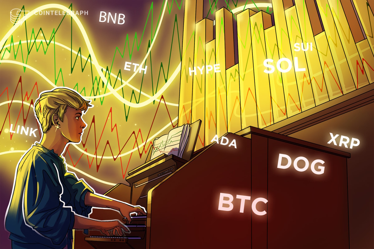 Прогнозы цен для BTC, ETH, XRP, BNB, SOL, DOGE, ADA, SUI, Hype, Link