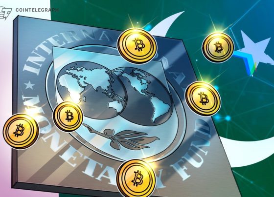 Флаги МВФ забота о плане добычи биткойнов Пакистана