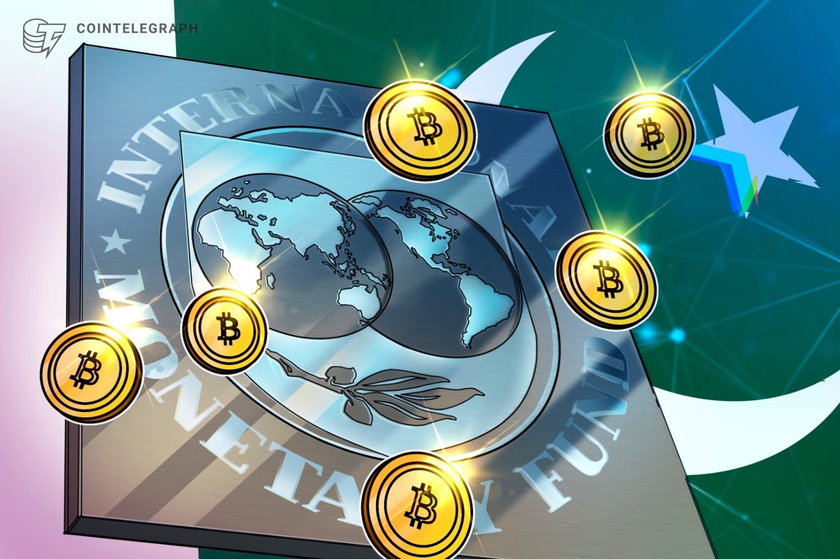 Флаги МВФ забота о плане добычи биткойнов Пакистана