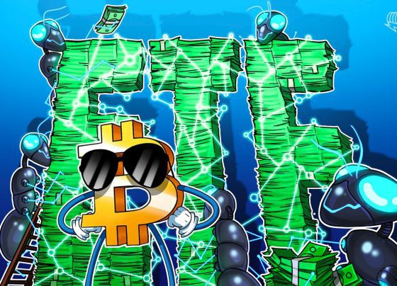 ETF биткойнов США пересекают 50 млрд долларов в чистом притоке с самого начала