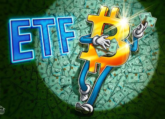 US Bitcoin ETFS Log Первый в истории приток за 1 млрд долларов
