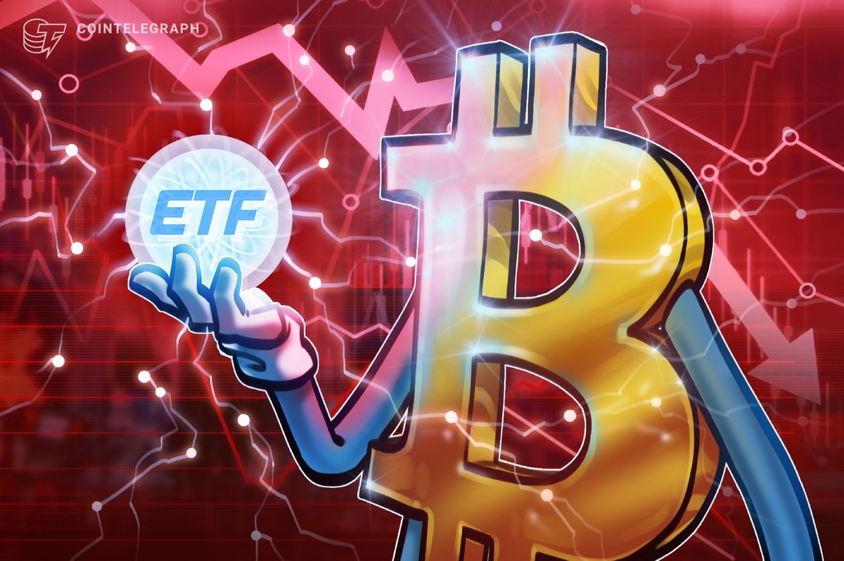 Биткойн перепродал как ETFS, самая большая серия оттоков в месяцы