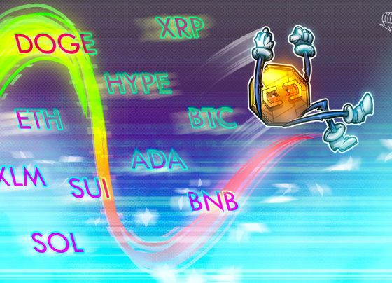 Прогнозы цен для BTC, ETH, XRP, BNB, SOL, DOGE, ADA, HUPE, XLM, SUI